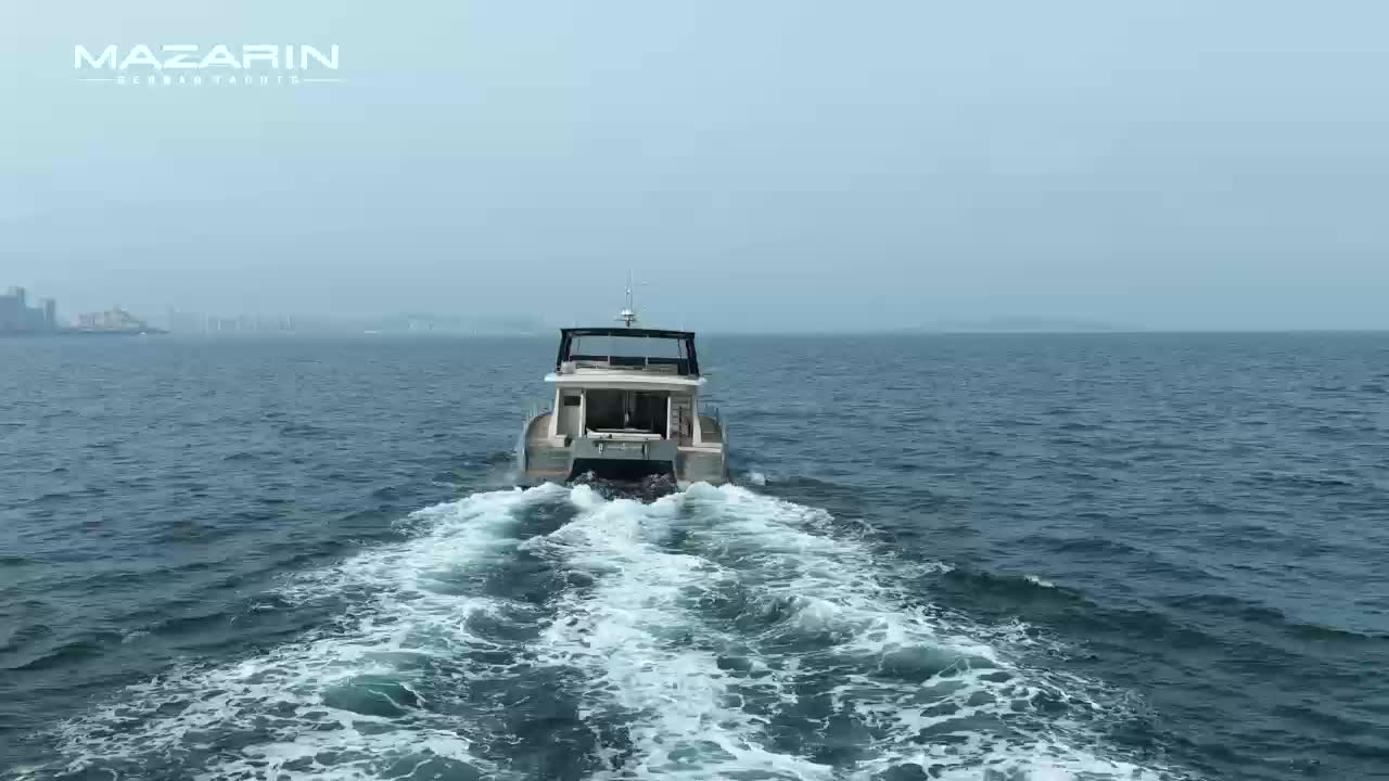The future is already here: A solar electric catamaran (LOA 16.7M) Range: 500 NM; Top speed: 13 knots; Achieving 8 knots with 30KW power output generated by 2 electric motors.
